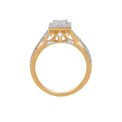 10K Yellow 0.47Ct D-Ladies Rings