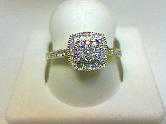 10K Yellow 0.25Ct D-Ladies Rings