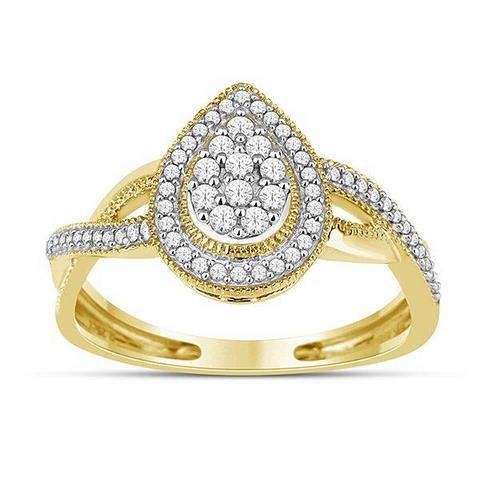 10K Yellow 0.25Ct D-Ladies Rings