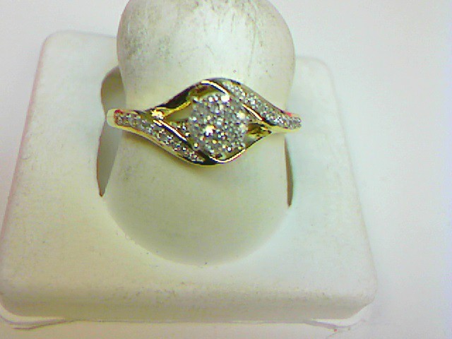 10K Yellow 0.12Ct D-Ladies Rings