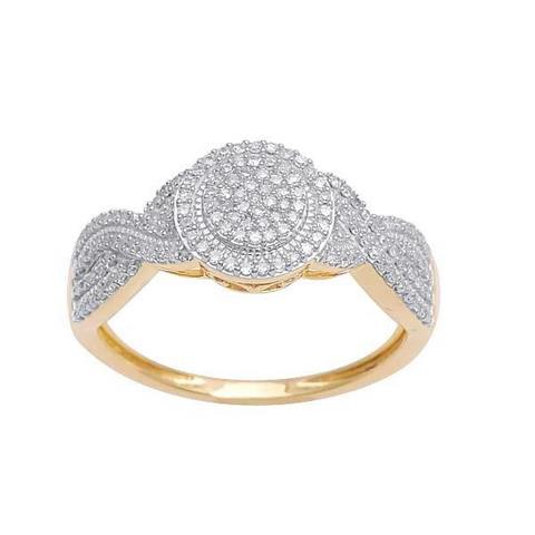 10K Yellow 0.33Ct D-Ladies Rings