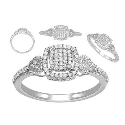 10K Yellow 0.20Ct D-Ladies Rings