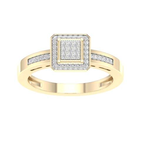 10K Yellow 0.15Ct D-Ladies Rings
