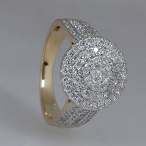 10K Yellow 1.00Ct D-Ladies Rings