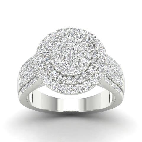 10K White 1.00Ct D-Ladies Rings
