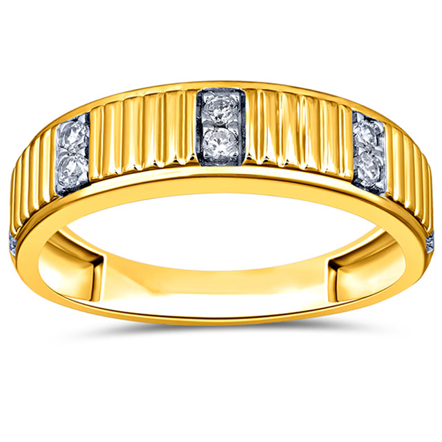 10K Yellow 0.23-0.27Ct D-Mens Band