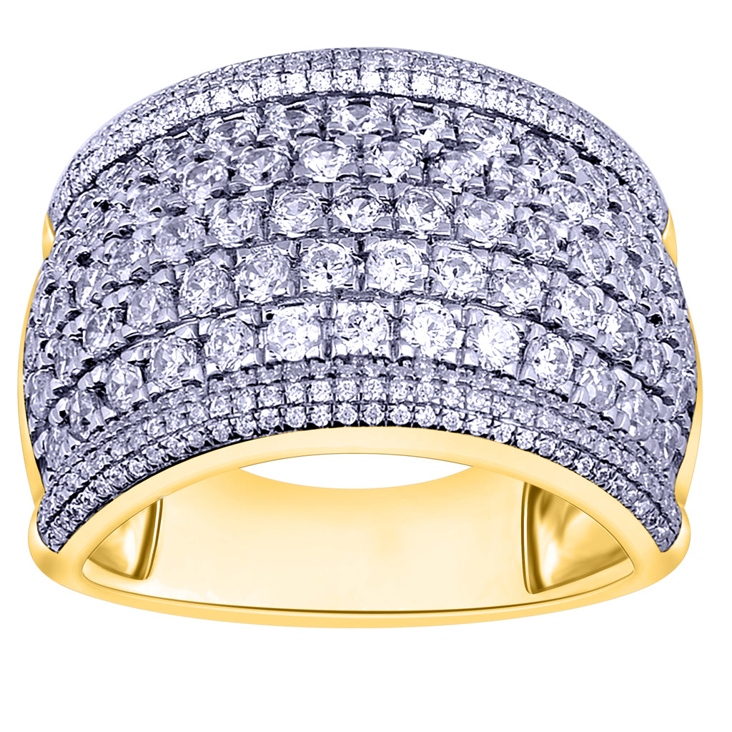 14K Yellow 2.72Ct D-Mens Bands