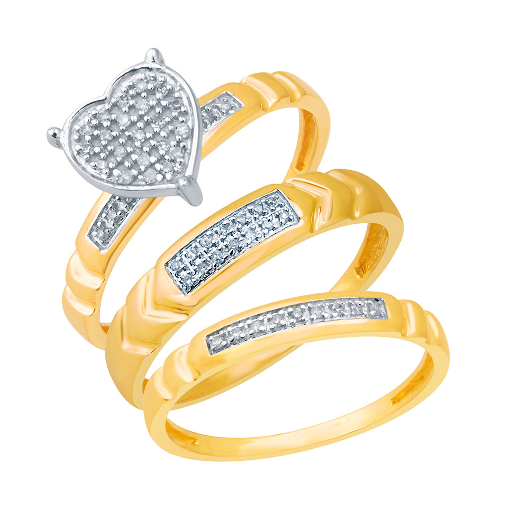 10K Yellow 0.15Ct D-Ladies Rings