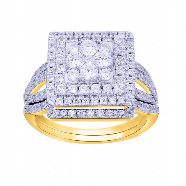 14K Yellow 1.42-1.46Ct D-Ladies Rings