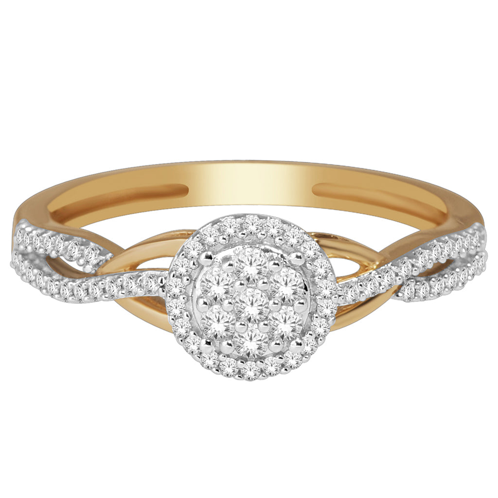 14K Yellow 0.25Ct D-Ladies Rings