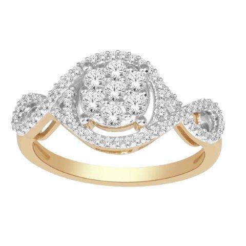 14K Yellow 0.50Ct D-Ladies Rings