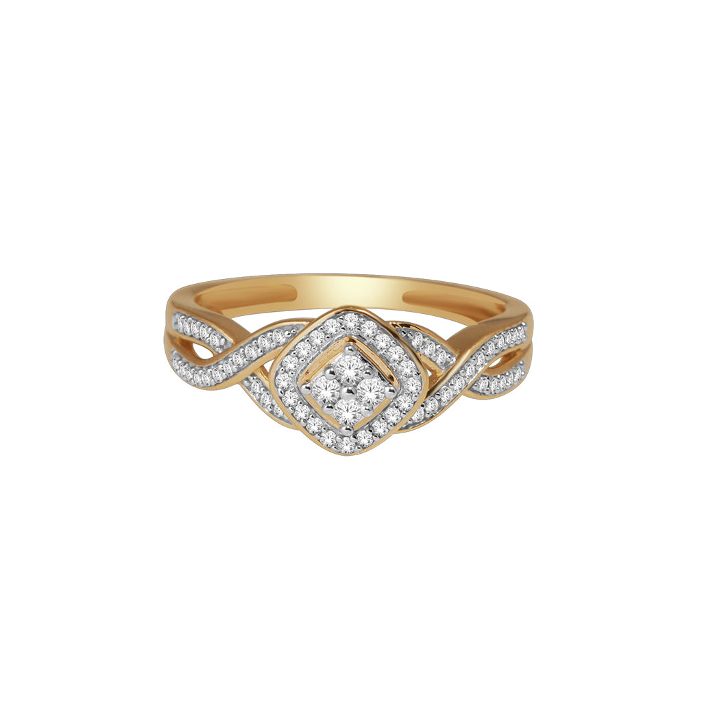 14K Yellow 0.25Ct D-Ladies Rings