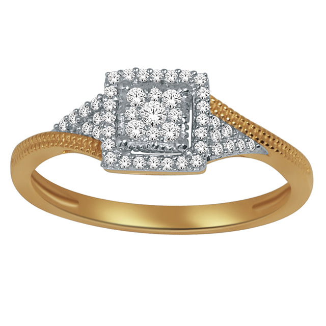 10K Yellow 0.20Ct D-Ladies Rings