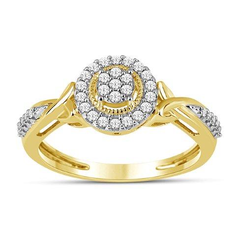 10K Yellow 0.25Ct D-Ladies Rings