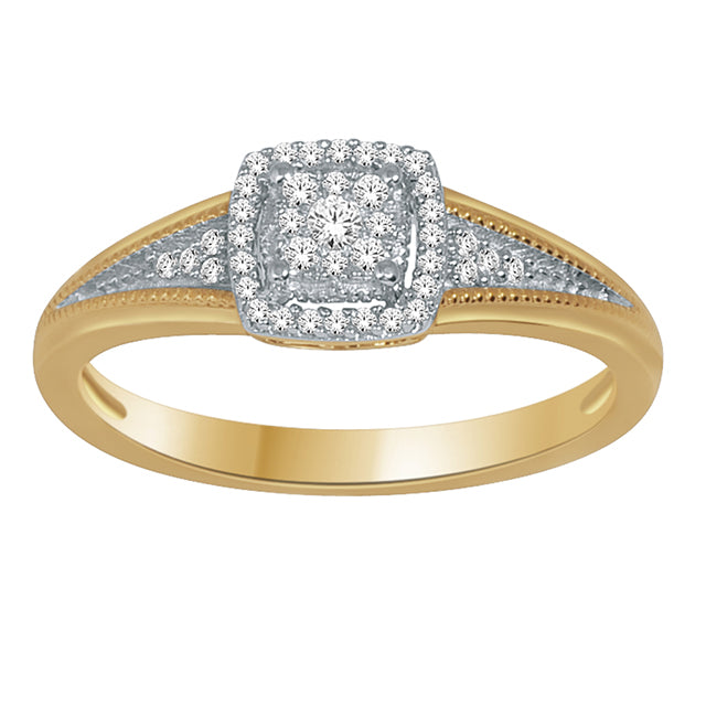 10K Yellow 0.15Ct D-Ladies Rings