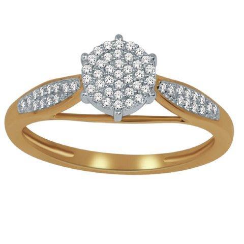10K Yellow 0.18Ct D-Ladies Rings