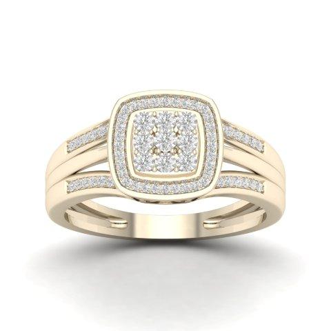 10K Yellow 0.15Ct D-Ladies Rings
