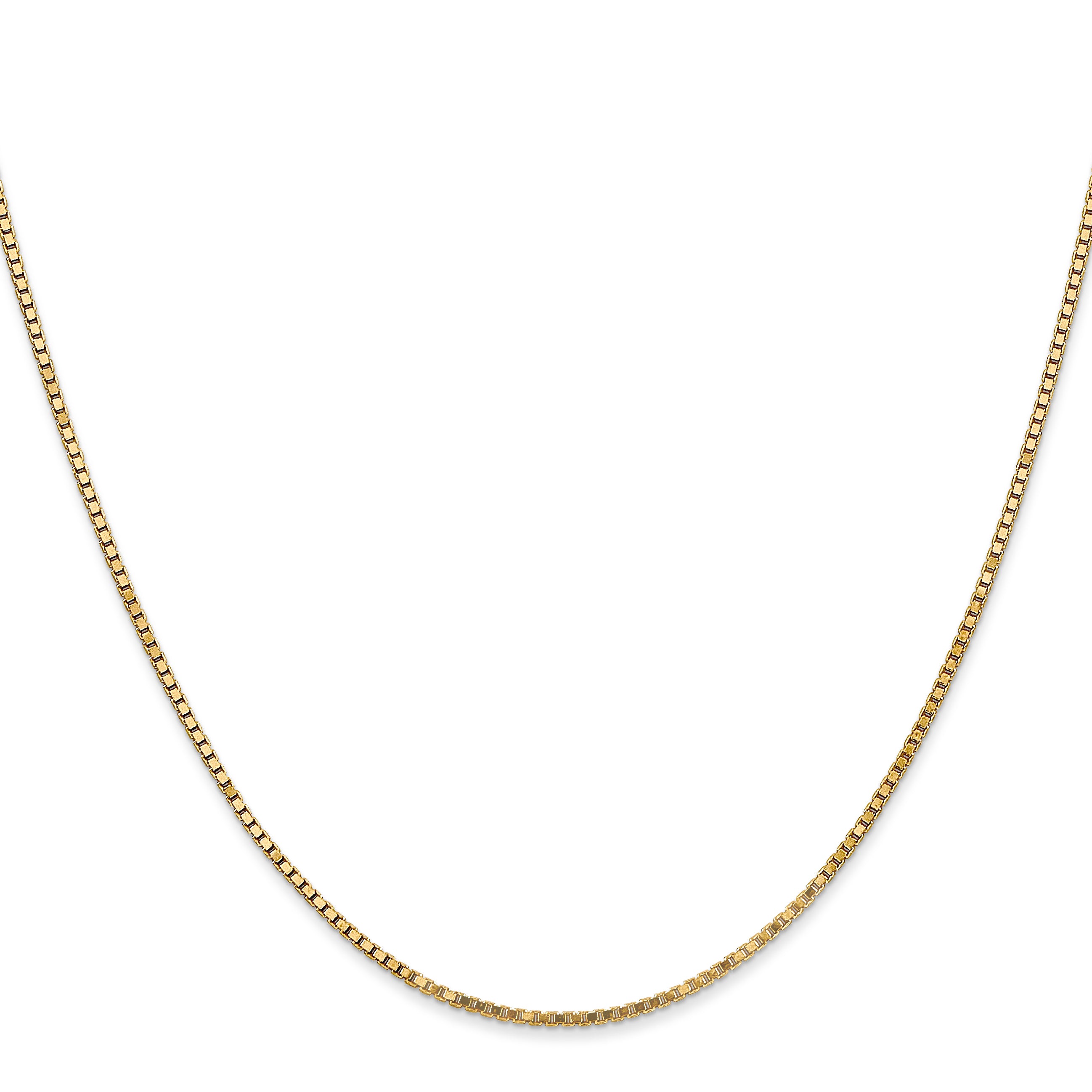 14K 1.3mm Box Chain