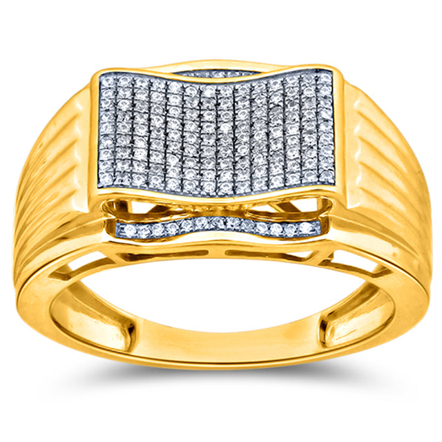 10K Yellow 0.17-0.26Ct D-Micropave Rings