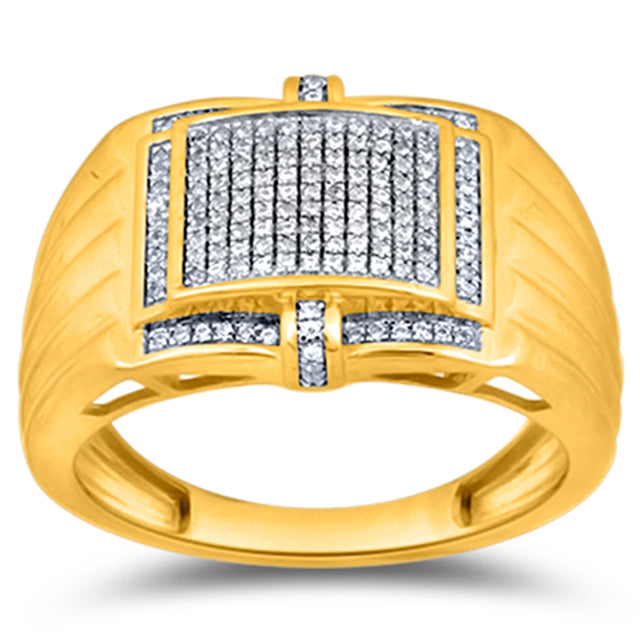 10K Yellow 0.21-0.26Ct D-Micropave Rings