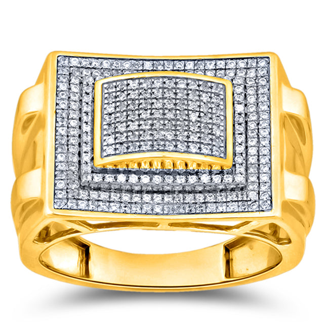 10K Yellow 0.40-0.48Ct D-Micropave Rings