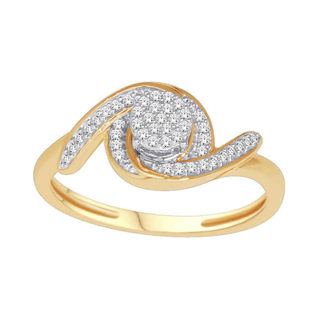 10K Yellow 0.15Ct D-Ladies Rings