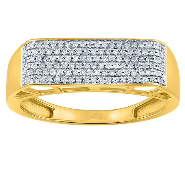 10K Yellow 0.16-0.30Ct D-Micropave Rings