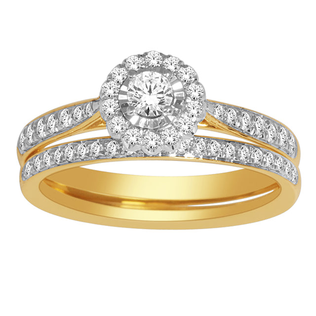 10K Yellow 0.50Ct D-Ladies Rings
