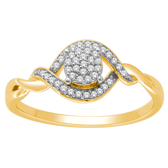 10K Yellow 0.15Ct D-Ladies Rings