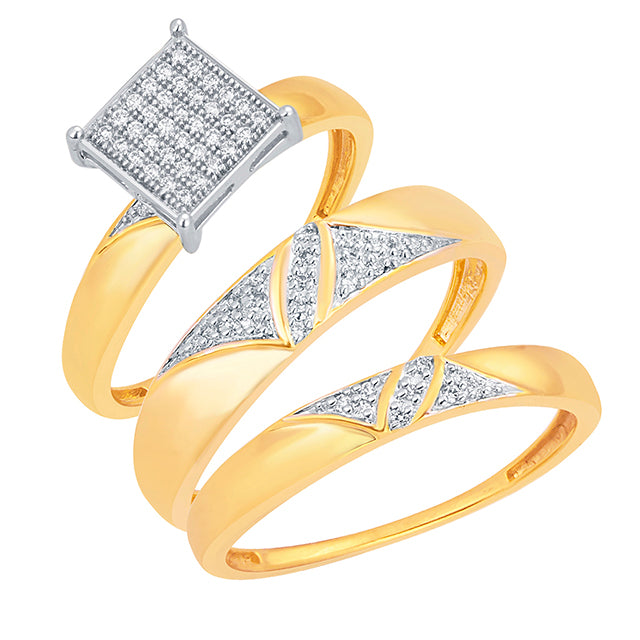 10K Yellow 0.21Ct D-Ladies Ring