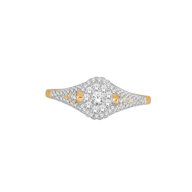 10K Yellow 0.33Ct D-Ladies Rings