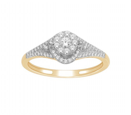 10K Yellow 0.33Ct D-Ladies Rings