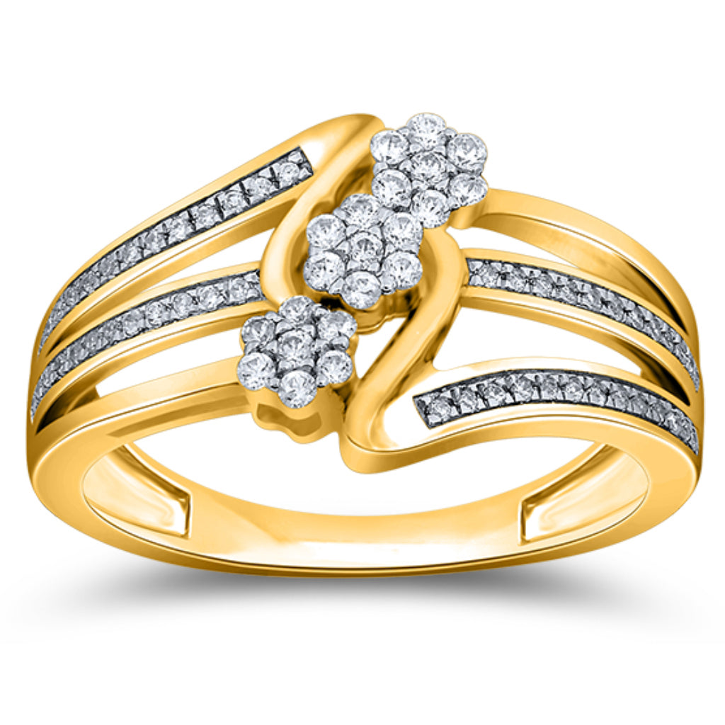 10K Yellow 0.22-0.25Ct D-Ladies Rings