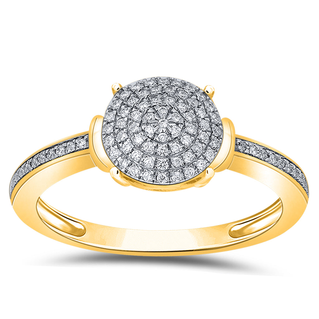 10K Yellow 0.19Ct D-Ladies Rings