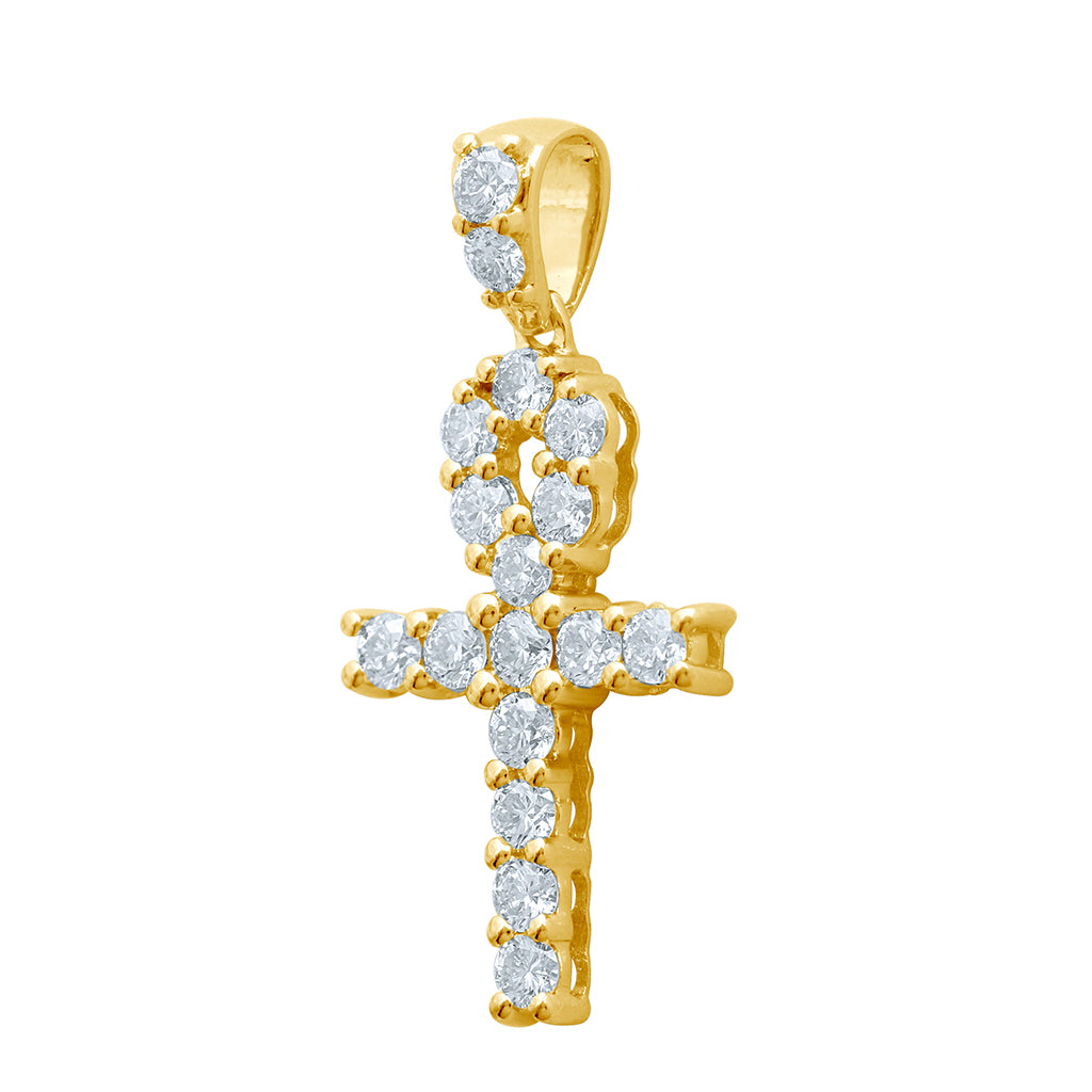 10K Yellow 0.98-1.02Ct D-Ankh