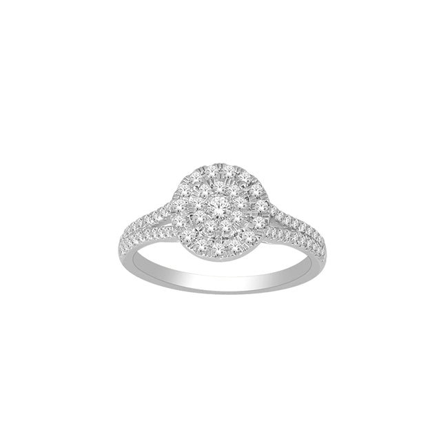 10K White 0.50Ct D-Ladies Rings