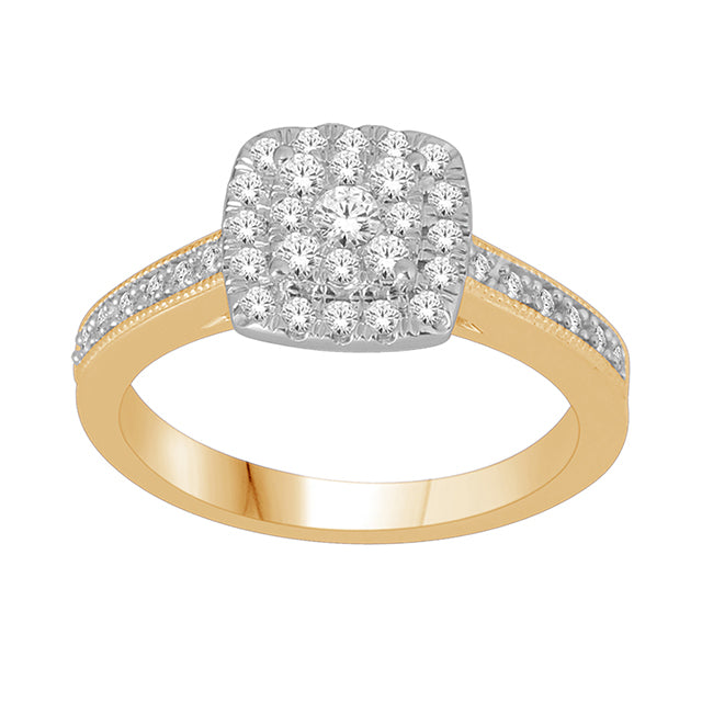 10K Yellow 0.48Ct D-Ladies Rings