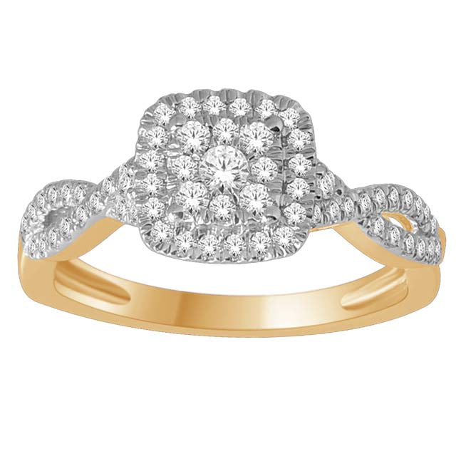 10K Yellow 0.47Ct D-Ladies Rings
