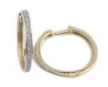 10K Yellowspl Price 0.15Ct D-Earrings Hoops