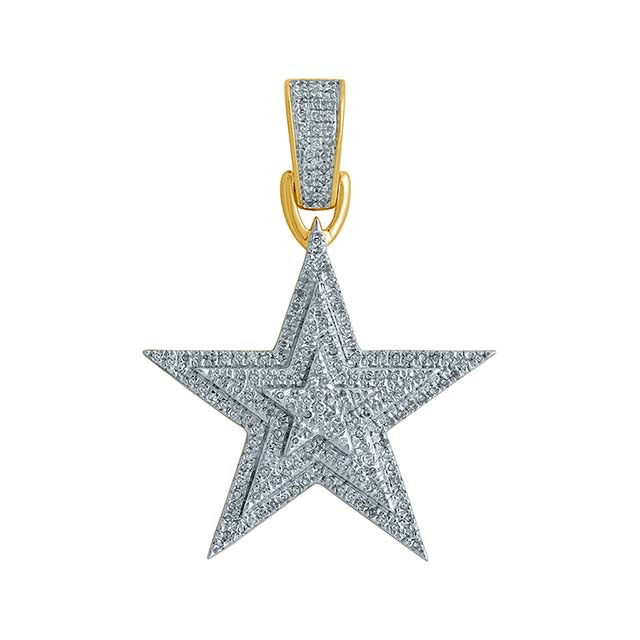 10K Yellow 0.31-0.37Ct D-Charm Star (Chains Sold Separately)
