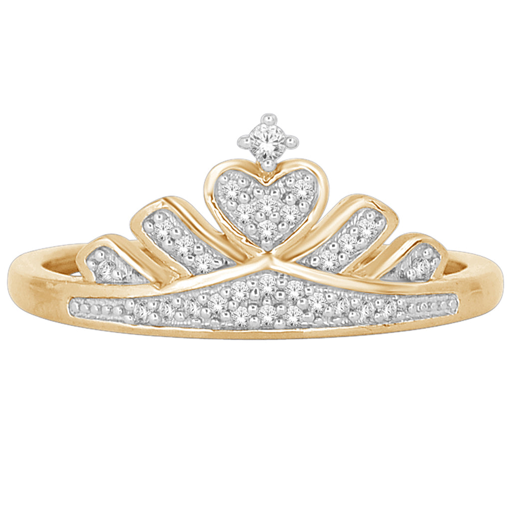10K Yellow 0.10Ct D-Ladies Rings