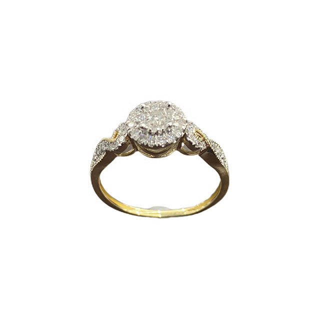 10K Yellow 0.40Ct D-Ladies Rings