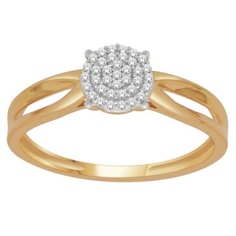 10K Yellow 0.10Ct D-Ladies Rings