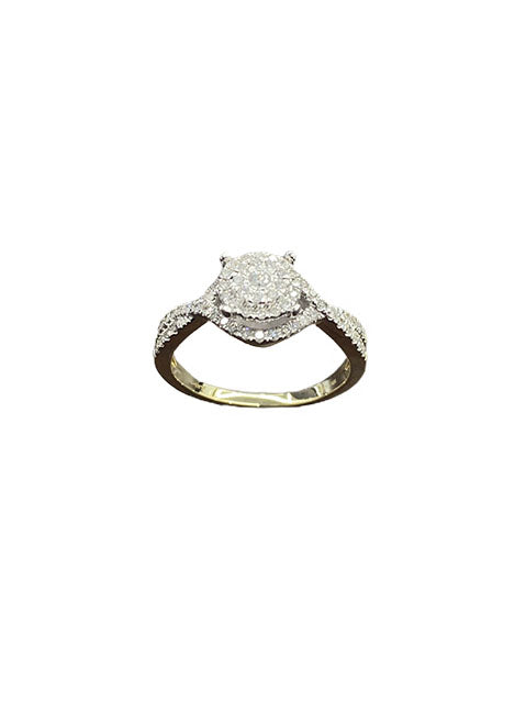 10K Yellow 0.45Ct D-Ladies Rings
