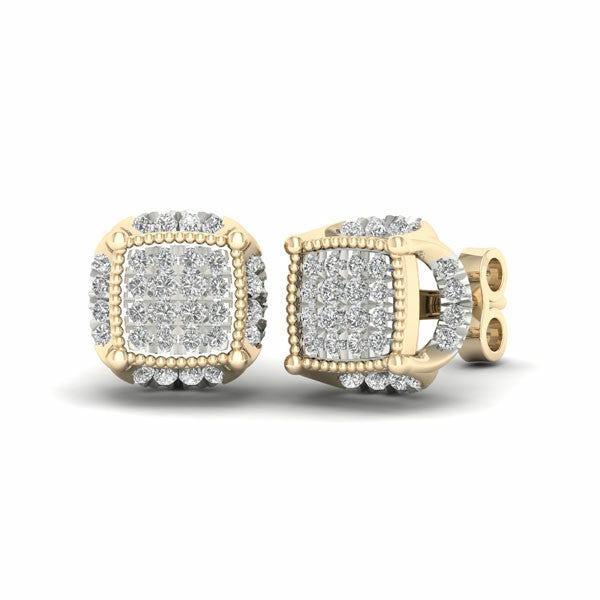 10K Yellow 0.18Ct D-Earrings