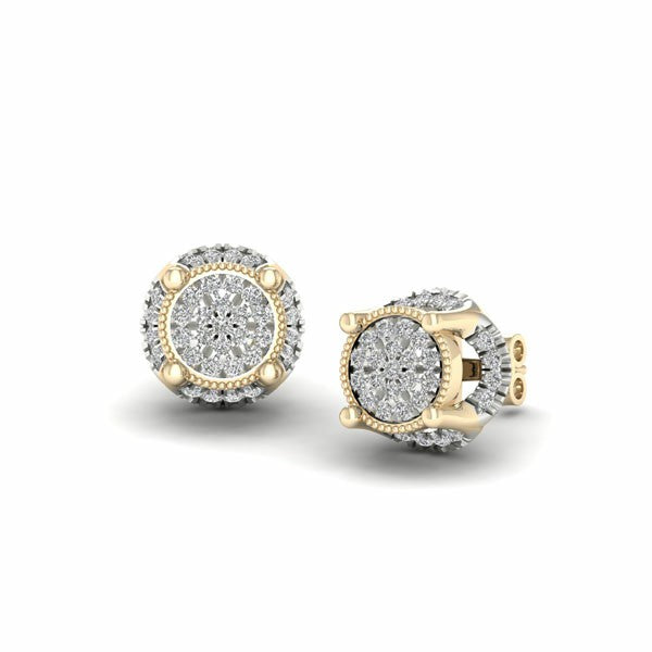 10K Yellow 0.18Ct D-Earring