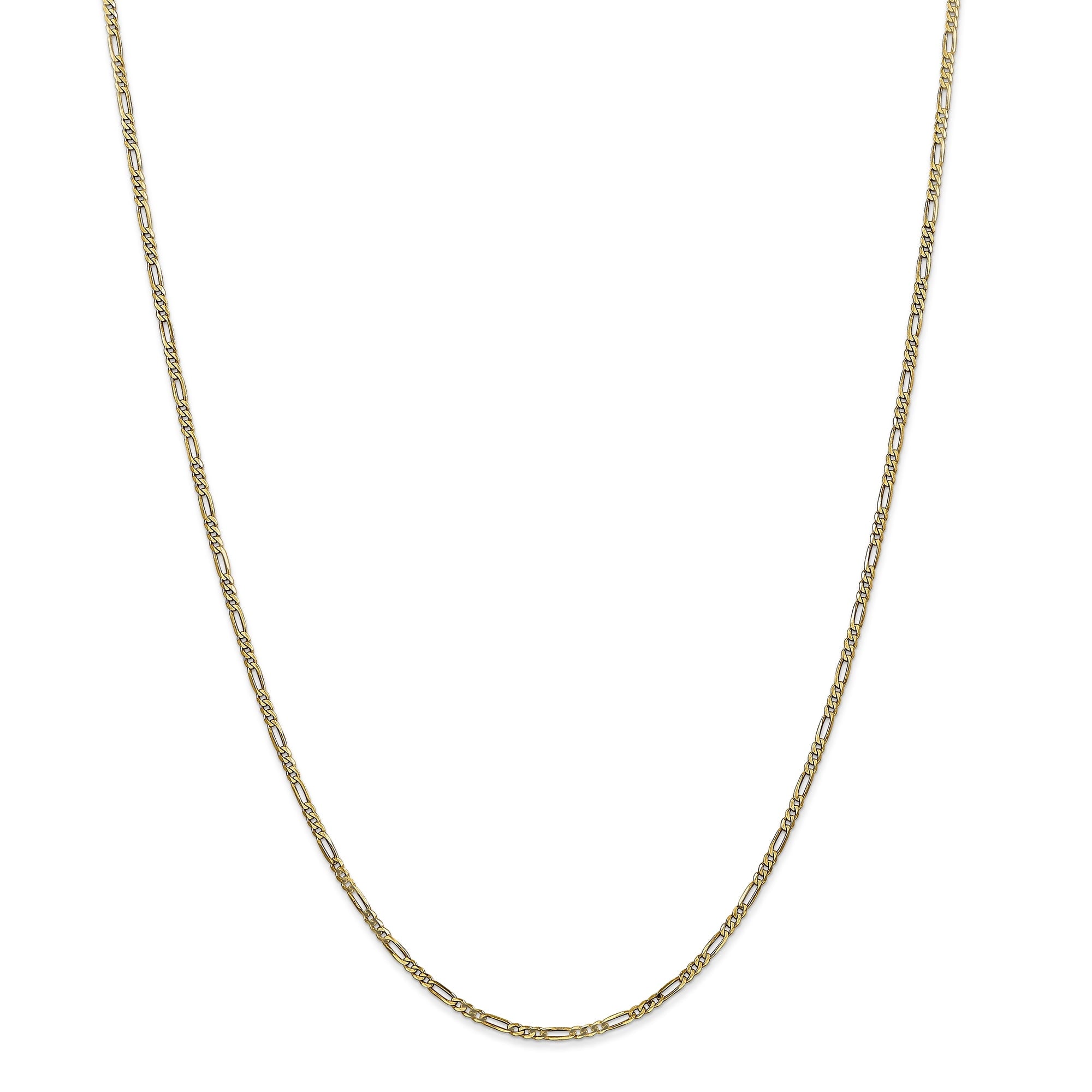 14K 20 Inch 1.8Mm Flat Figaro With Lobster Clasp Chain