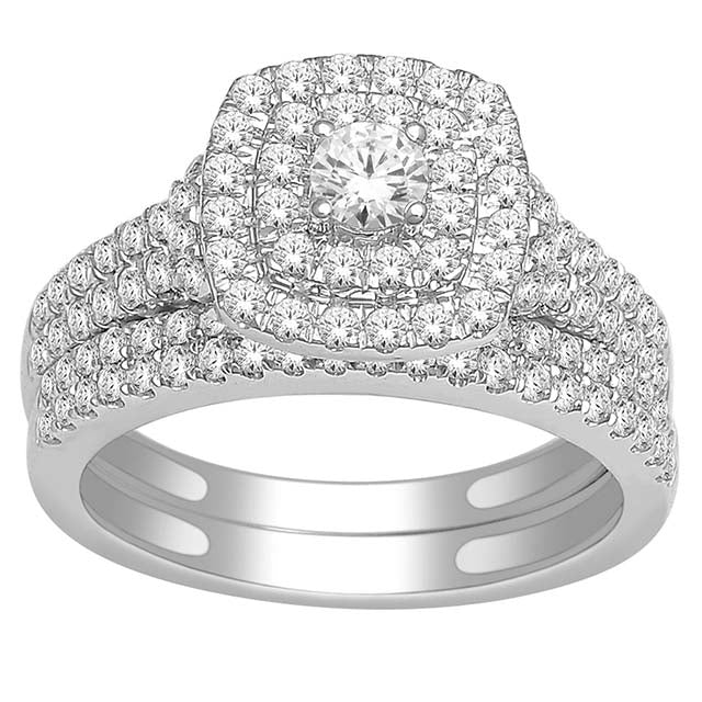 14K White 1.00Ct D-Bladies Rings
