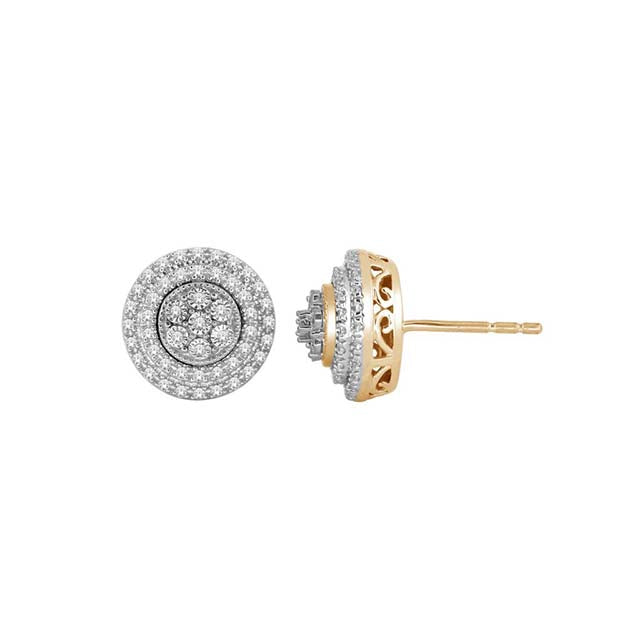 10K Yellow 0.25Ct D-Earring