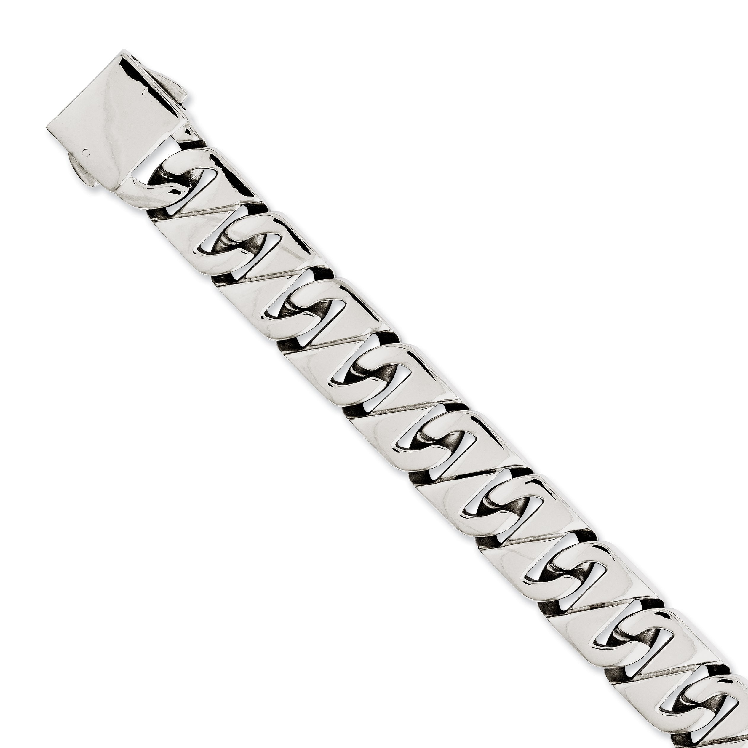 Chisel Stainless Steel Polished 8.5 Inch Fancy Link Bracelet